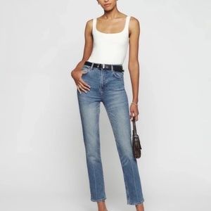 Reformation High Rise Blue Jeans